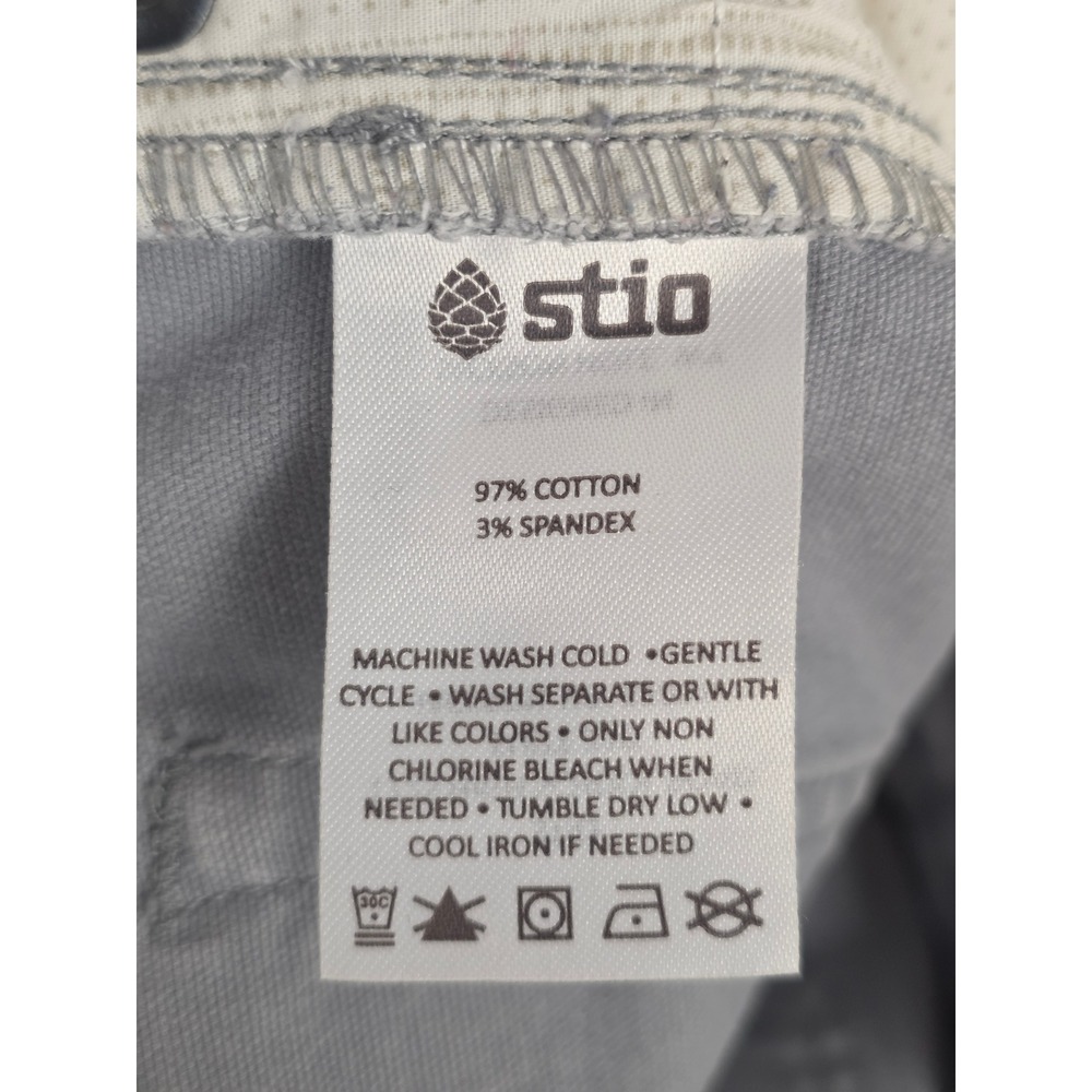 Stio Womens Gray Rivet Slim Straight Stretch Canvas Pants Size 8 1335F19 - Picture 6 of 7
